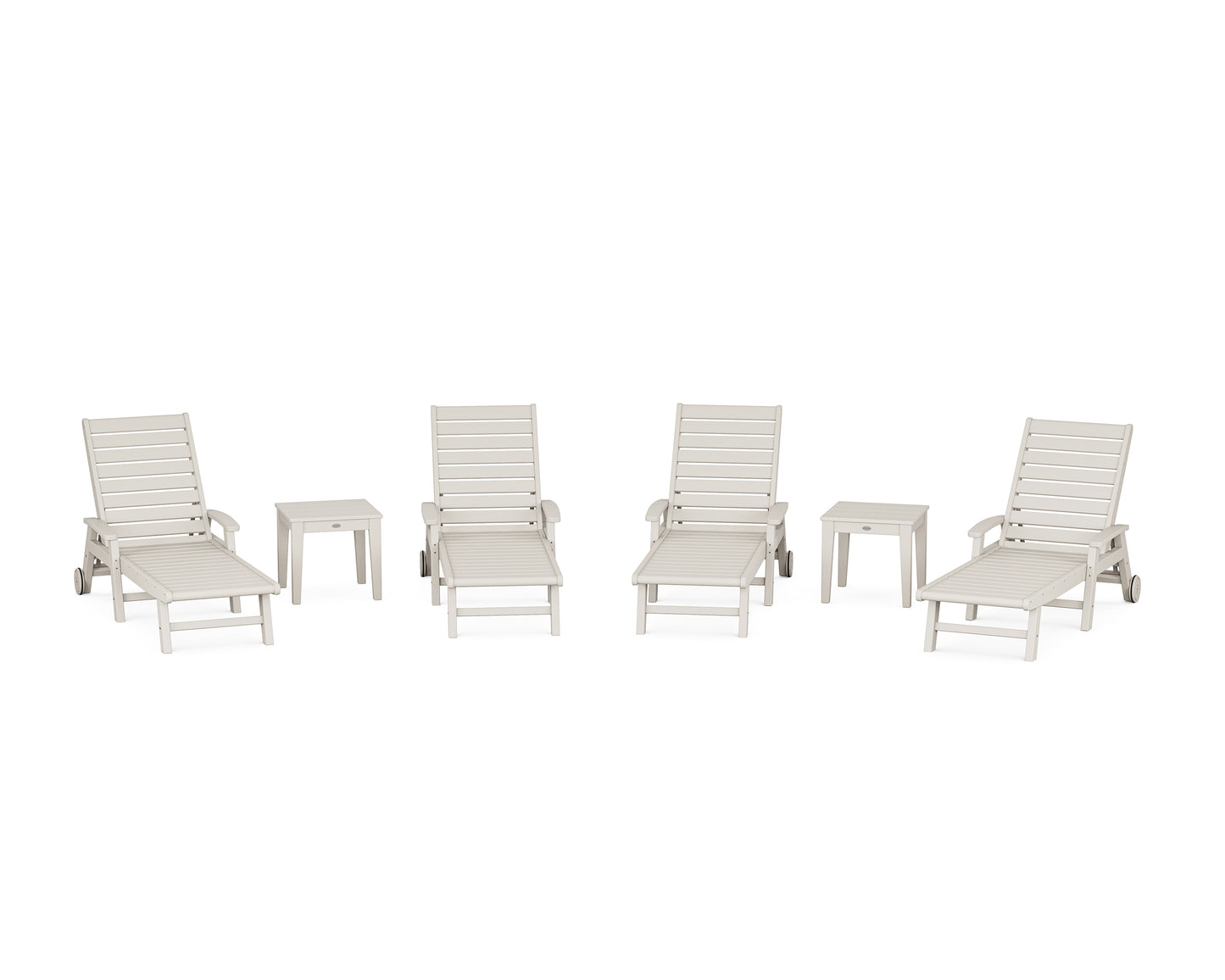Signature Chaise 6-Piece Set with Wheels