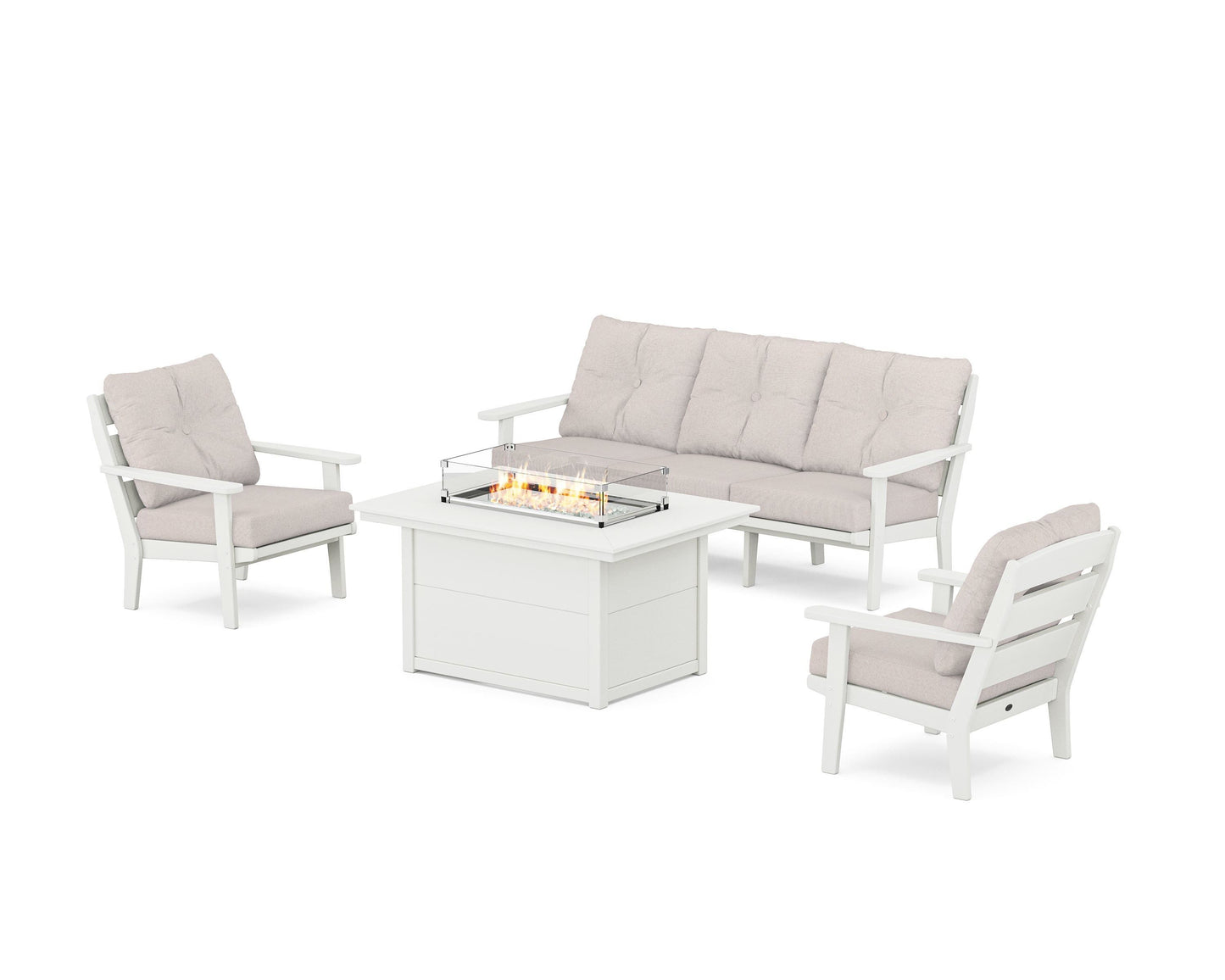 Lakeside Deep Seating Fire Pit Table Set