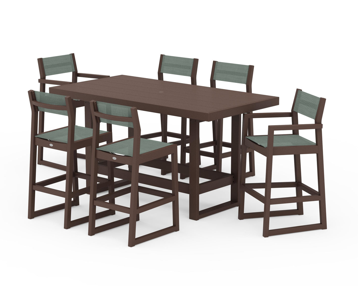 EDGE Sling 7-Piece Bar Table Set