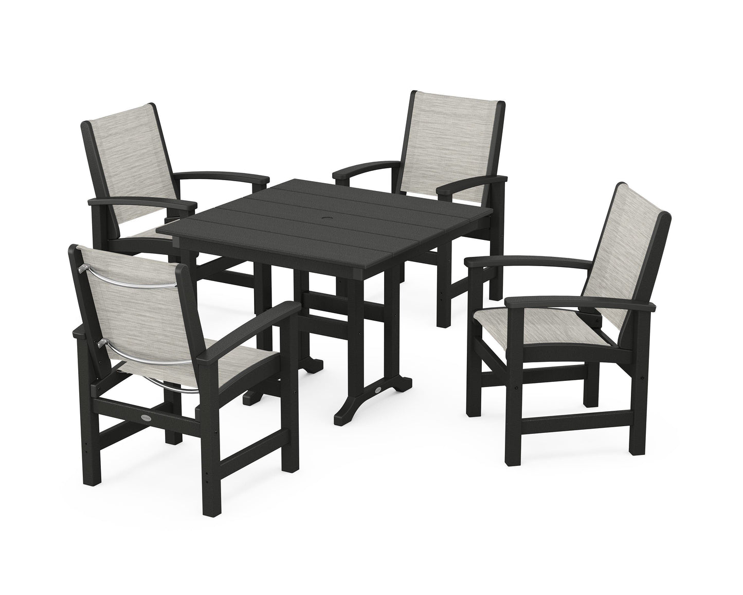 Coastal 5-Piece Farmhouse Dining Set