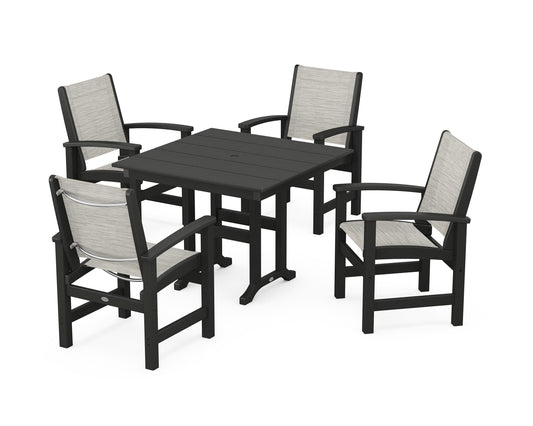 Coastal 5-Piece Farmhouse Dining Set