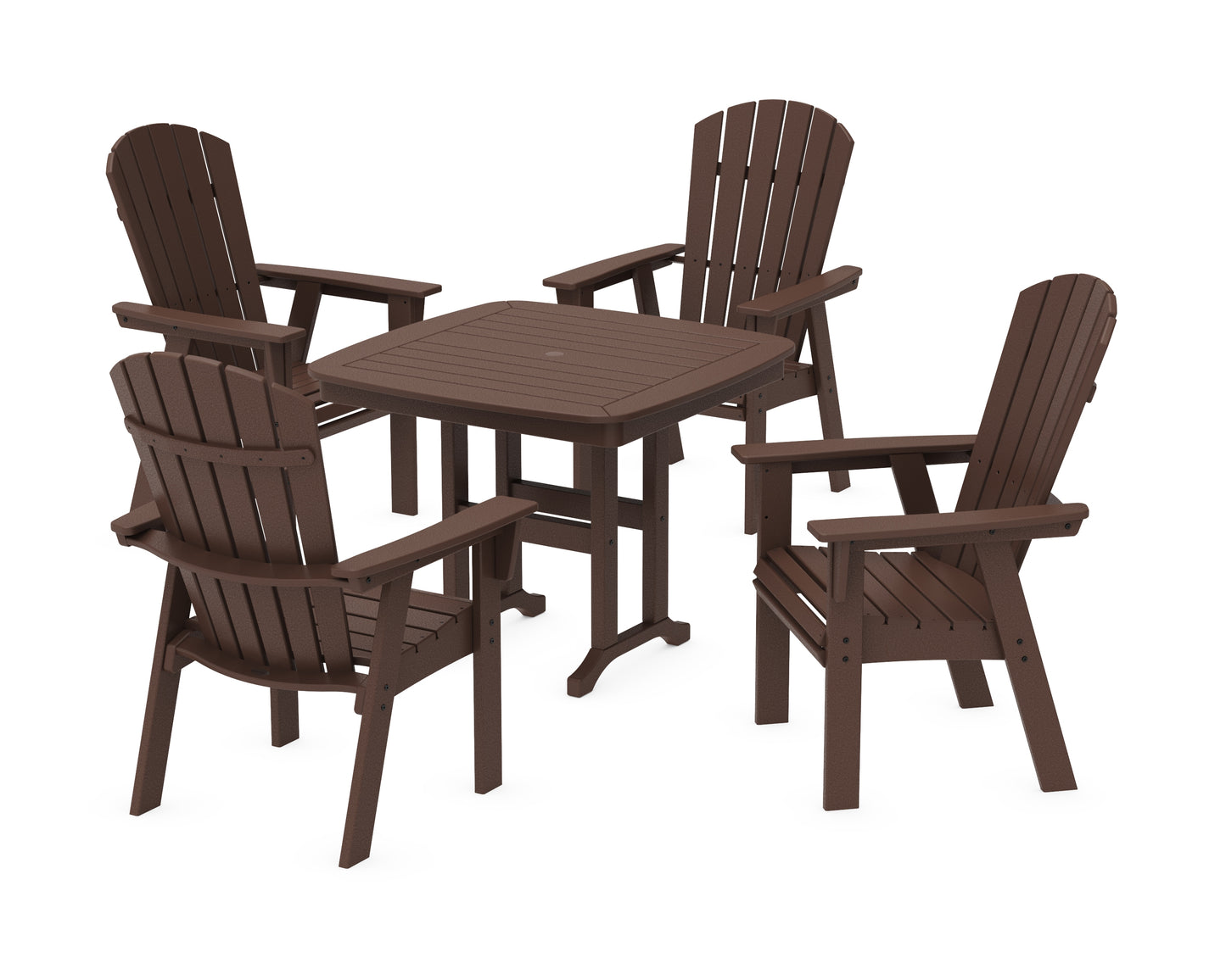 Nautical Curveback Adirondack 5-Piece Dining Set