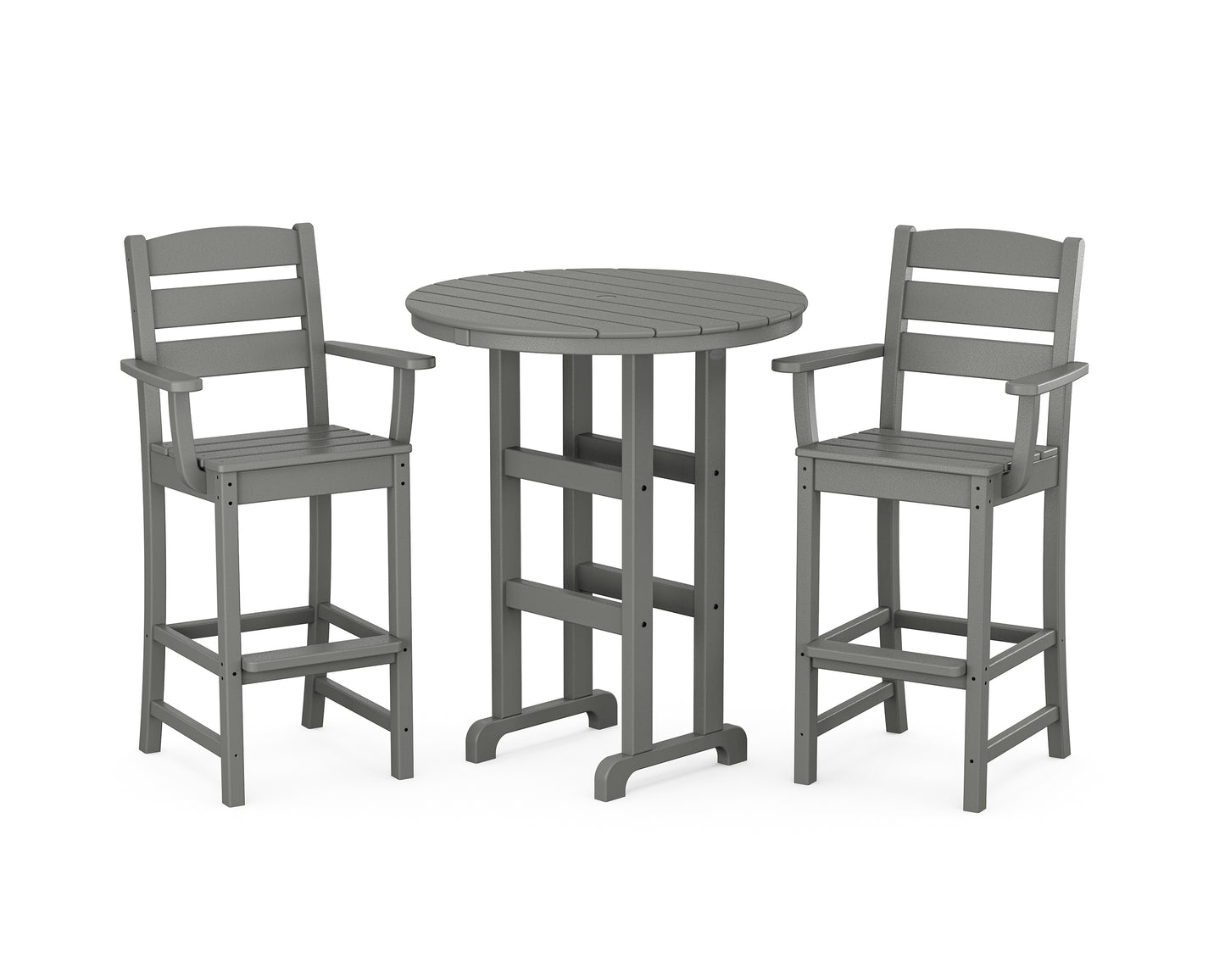 Lakeside 3-Piece Round Bar Arm Chair Set