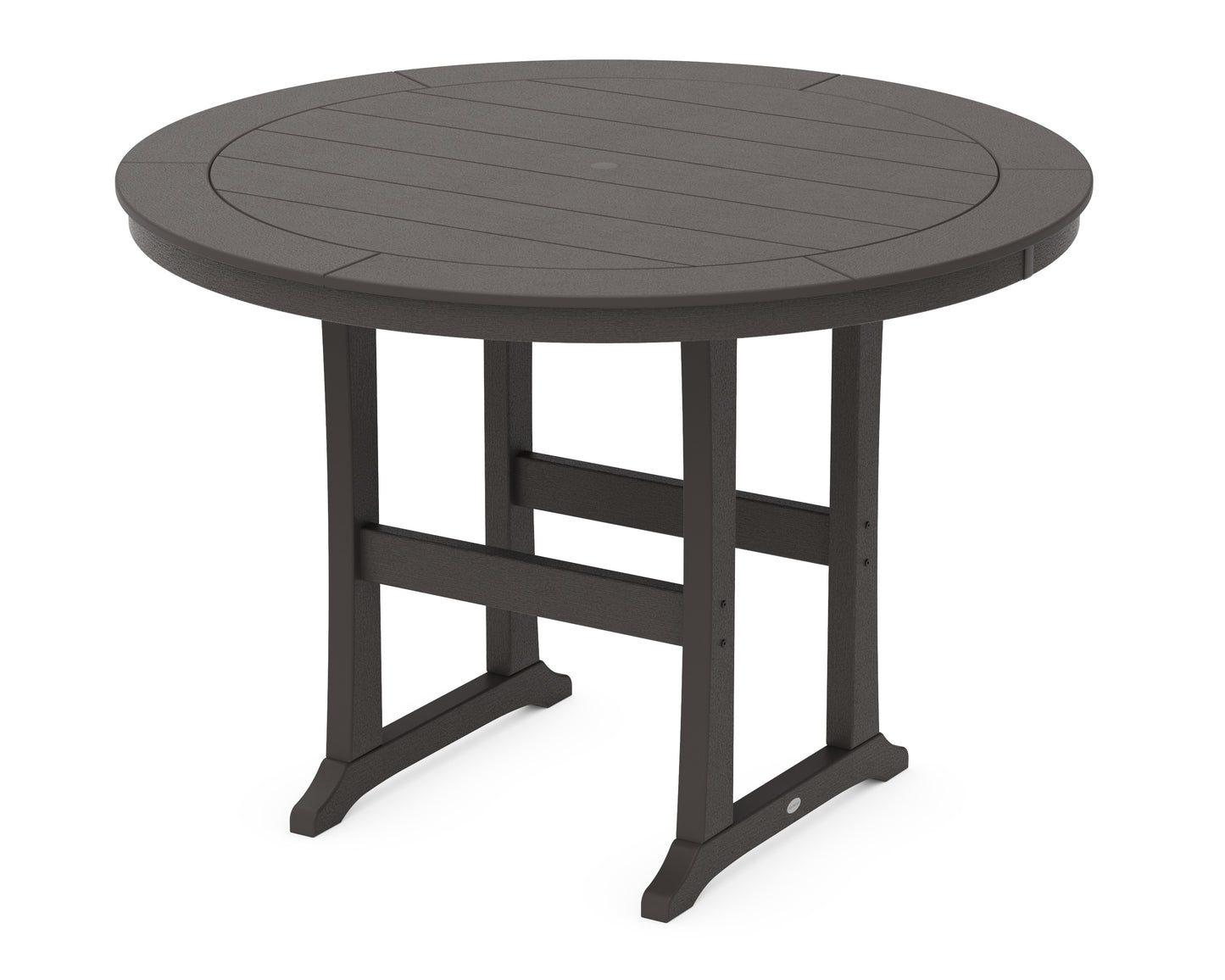 Nautical Trestle 60" Round Bar Table