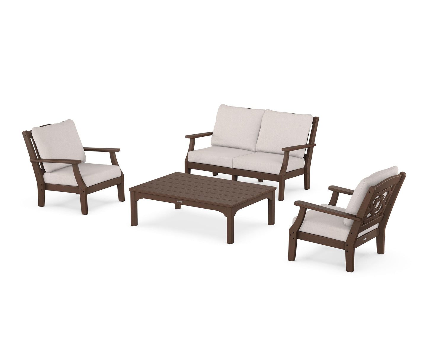 Chinoiserie 4-Piece Deep Seating Set with Loveseat