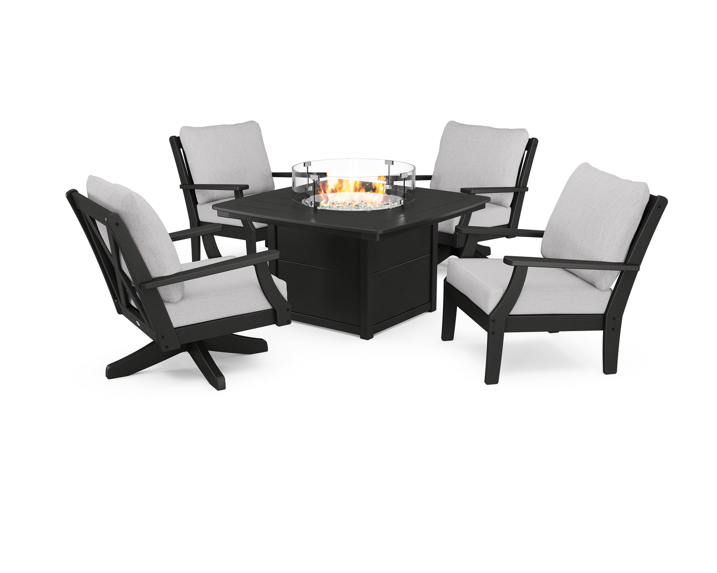 Braxton 5-Piece Deep Seating Set with Fire Table