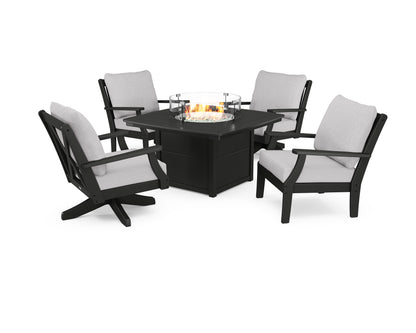 Braxton 5-Piece Deep Seating Set with Fire Table