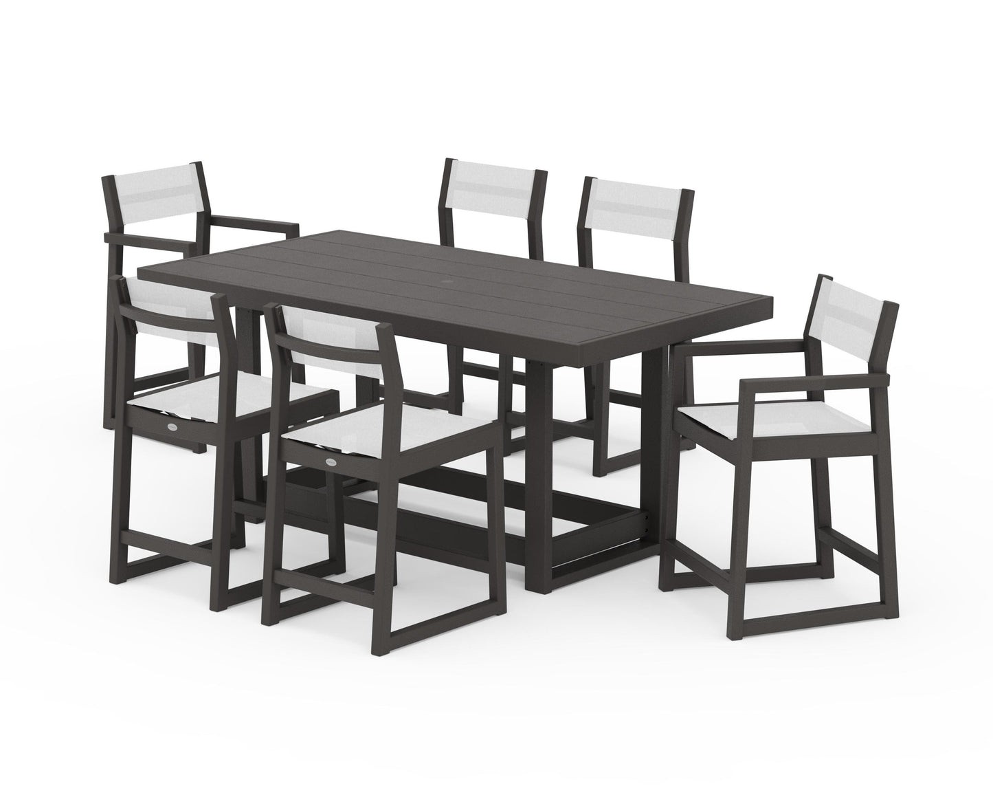 EDGE Sling 7-Piece Counter Table Set