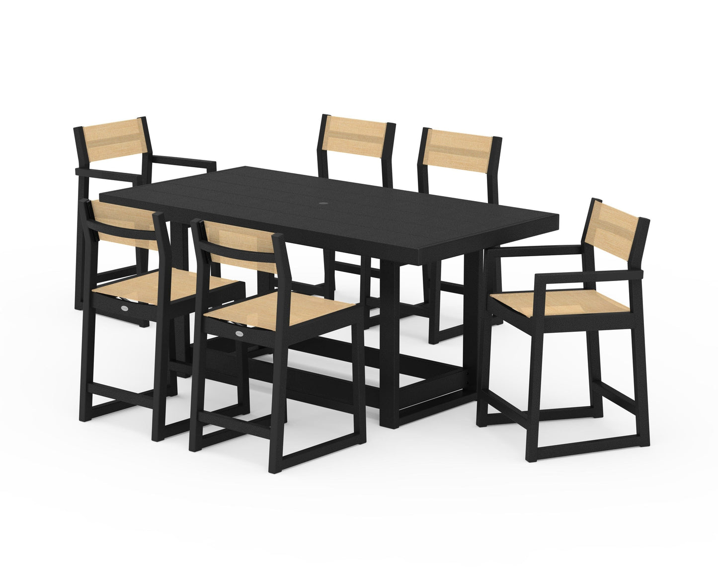 EDGE Sling 7-Piece Counter Table Set