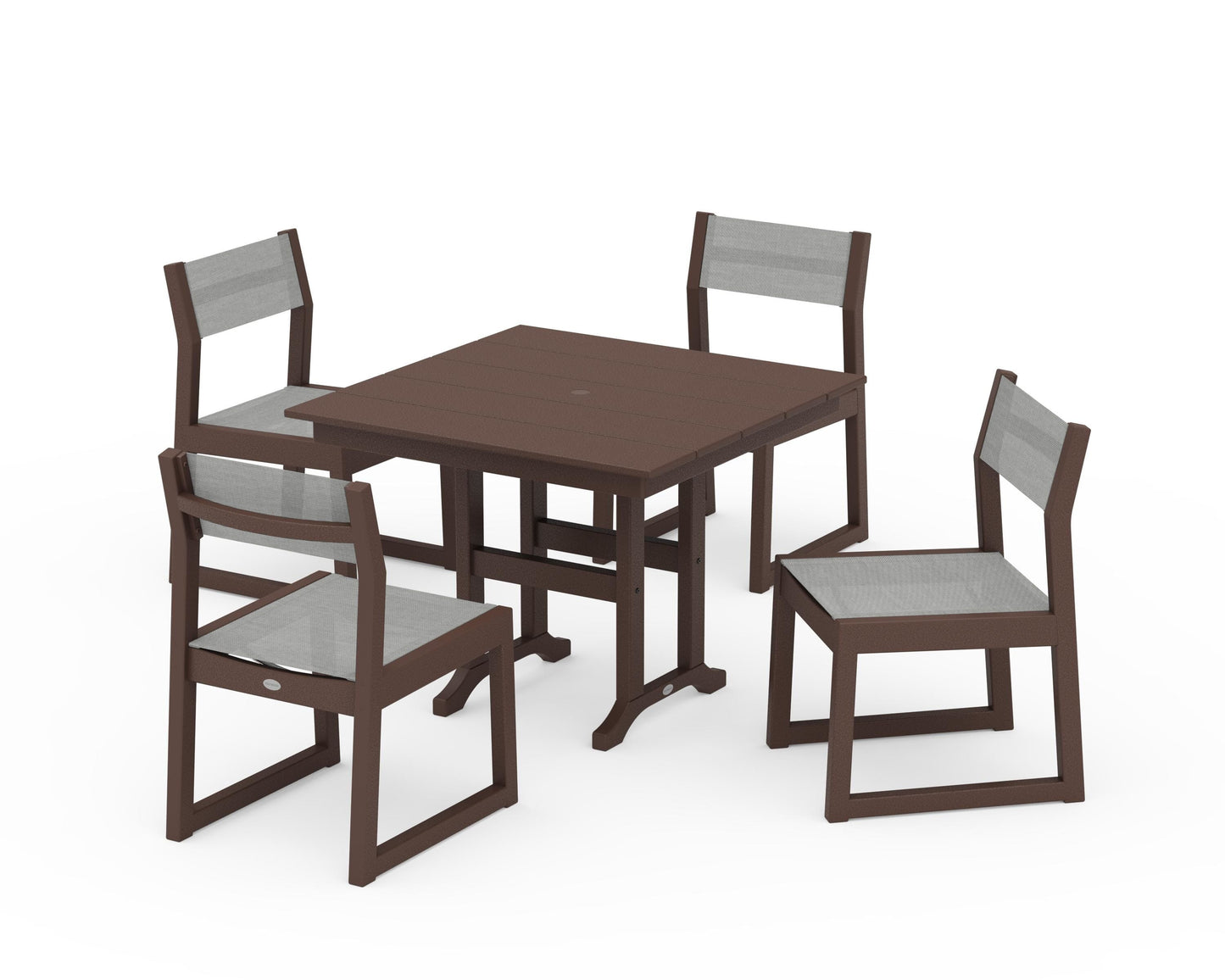 EDGE Sling Side Chair 5-Piece Farmhouse Dining Set
