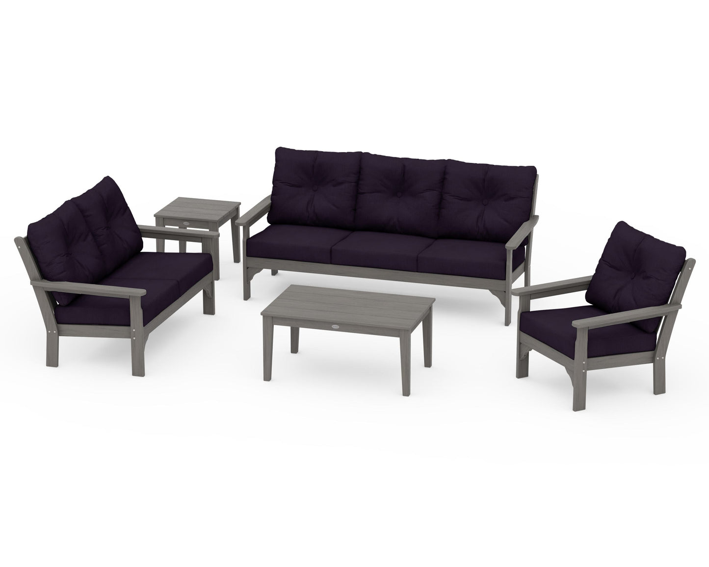 Vineyard 5 Piece Deep Seating Set