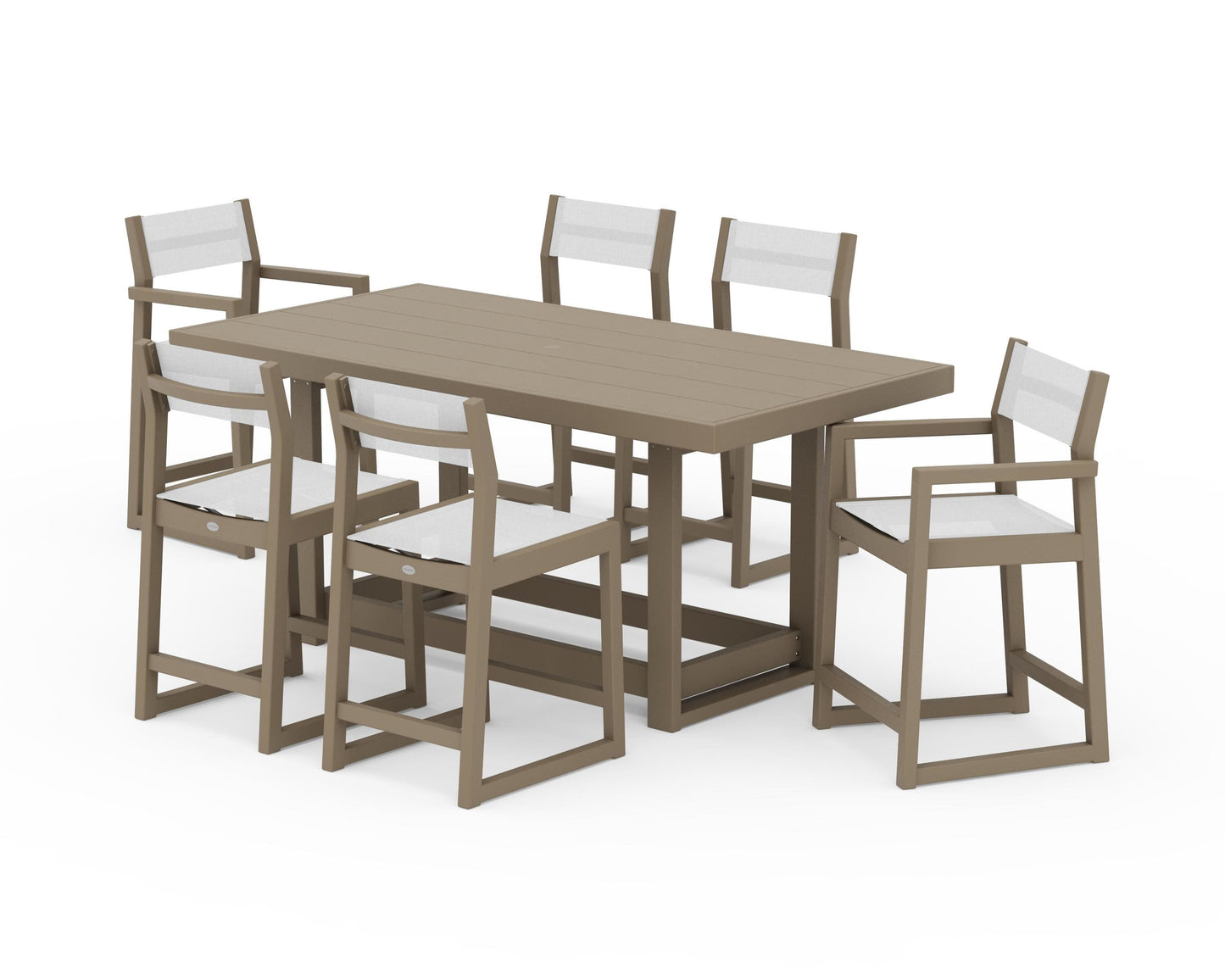 EDGE Sling 7-Piece Counter Table Set