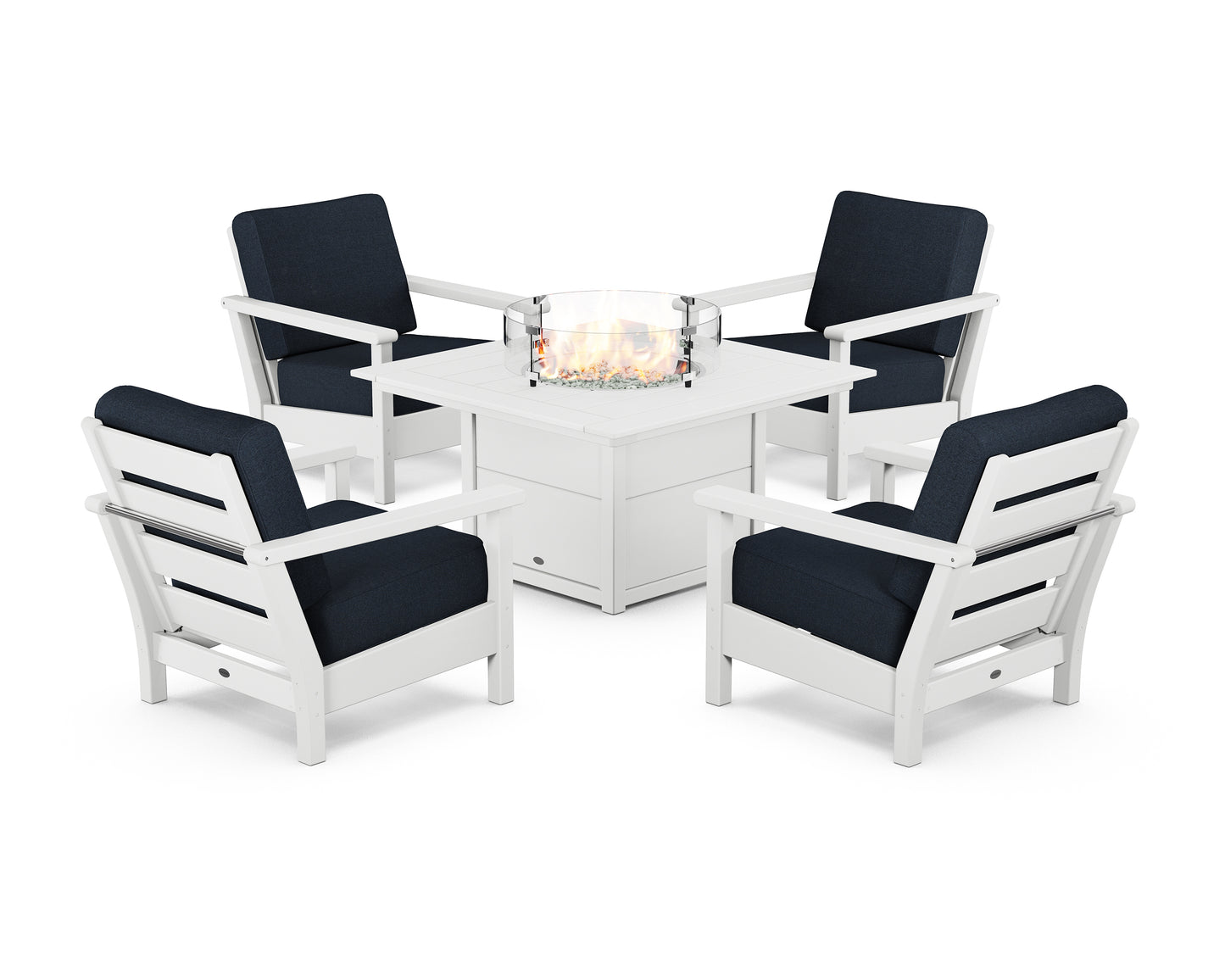 Harbour 5-Piece Conversation Set with Fire Pit Table