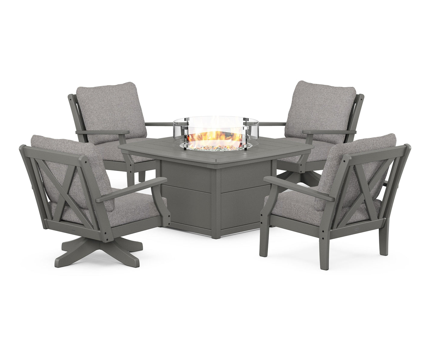 Braxton 5-Piece Deep Seating Set with Fire Table