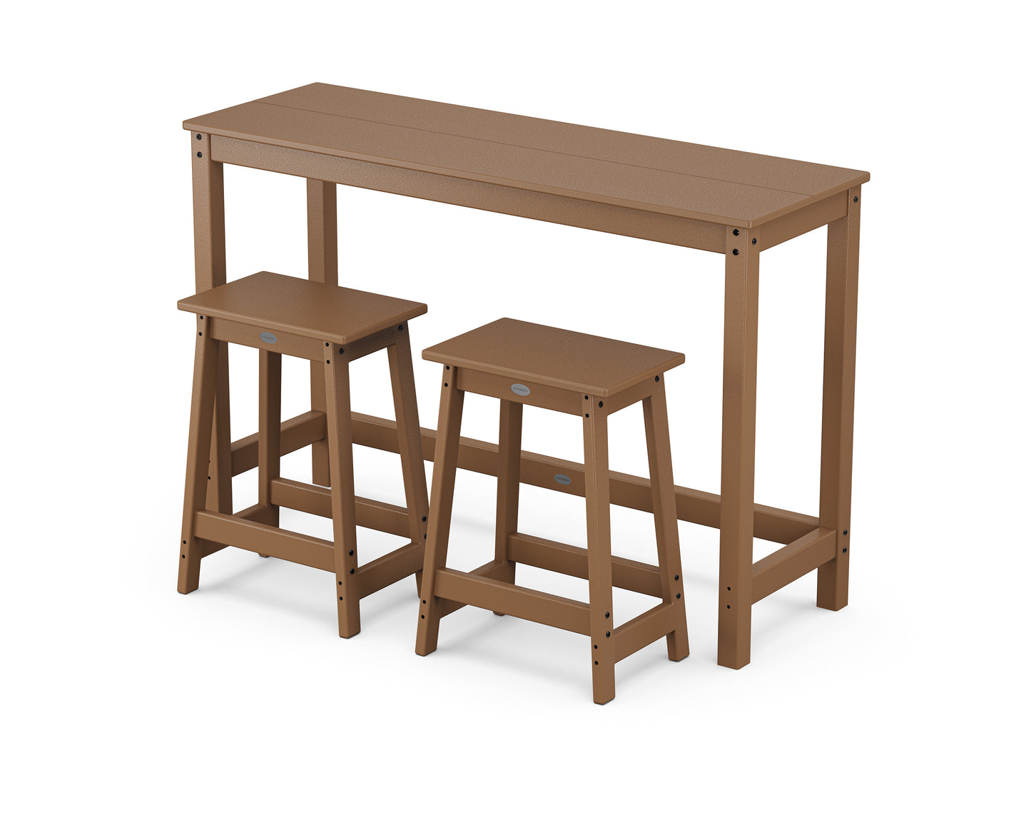 Modern Studio Stool 3-Piece Counter Balcony Set