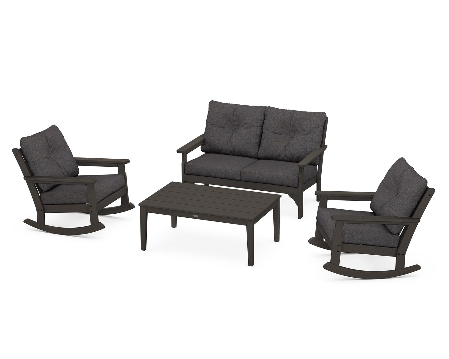 Vineyard 4-Piece Deep Seating Rocking Chair Set