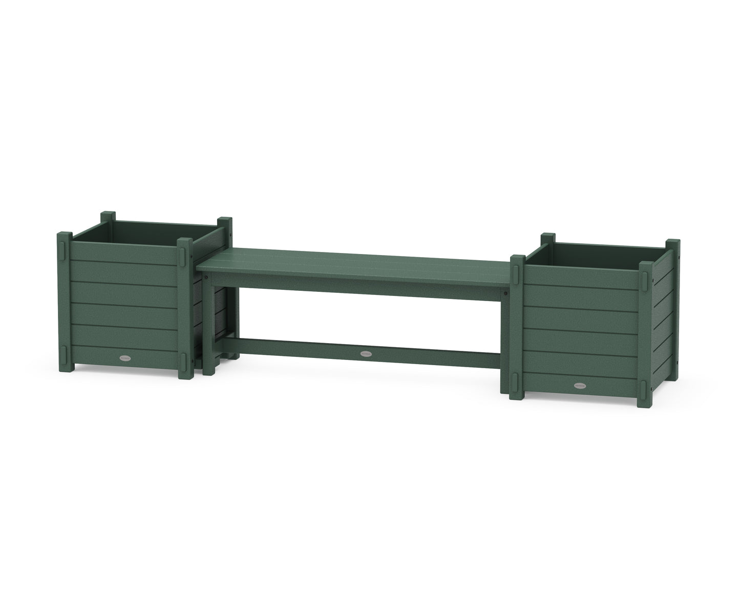 48" Nautical Straight Planter Bench Set - Large