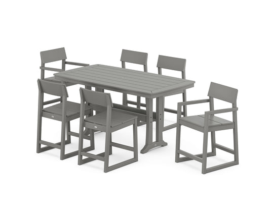 EDGE 7-Piece Counter Set with Trestle Legs