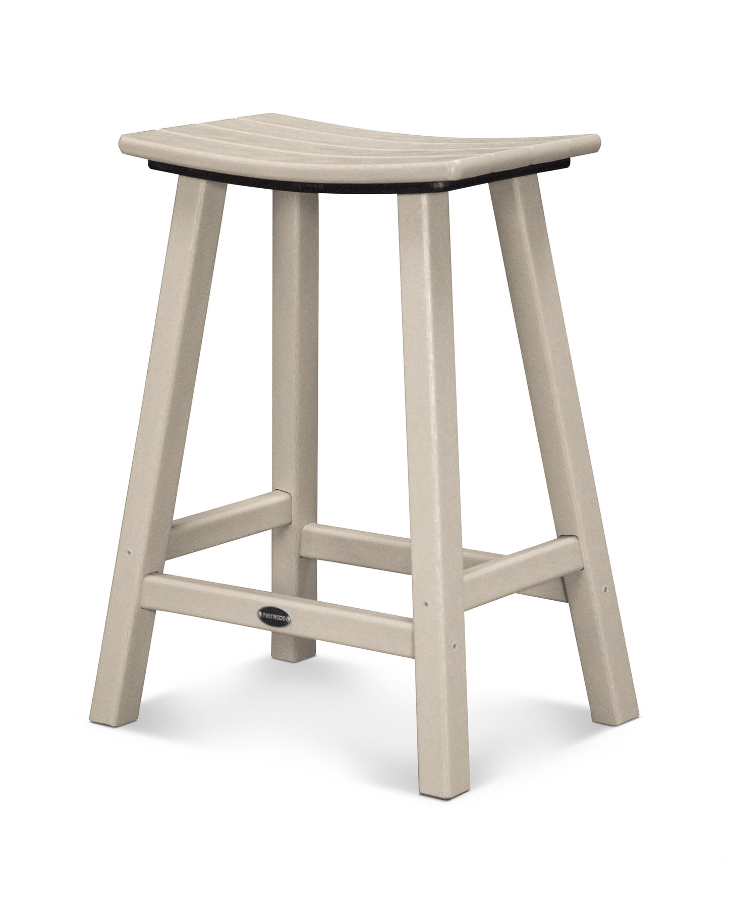 Traditional 24" Saddle Counter Stool