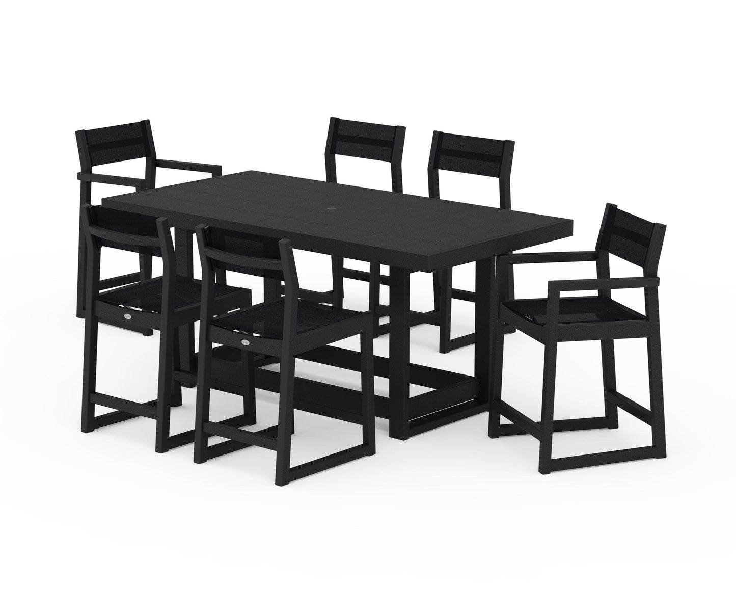 EDGE Sling 7-Piece Counter Table Set