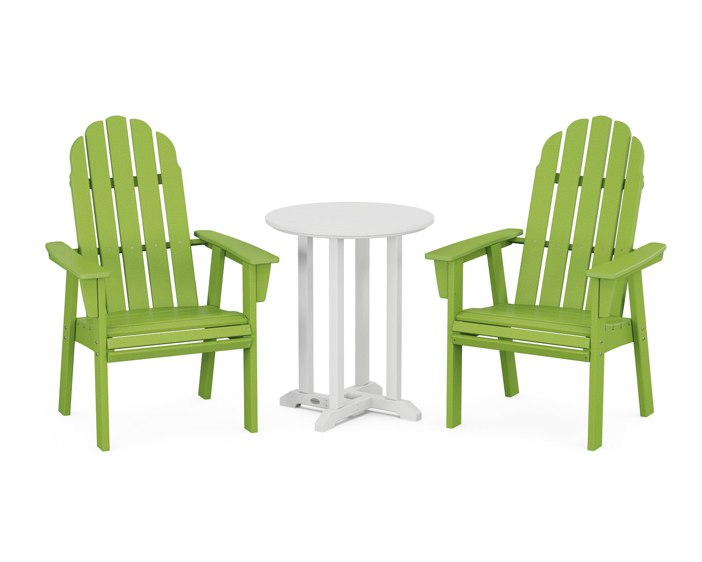 Vineyard Adirondack 3-Piece Round Dining Set