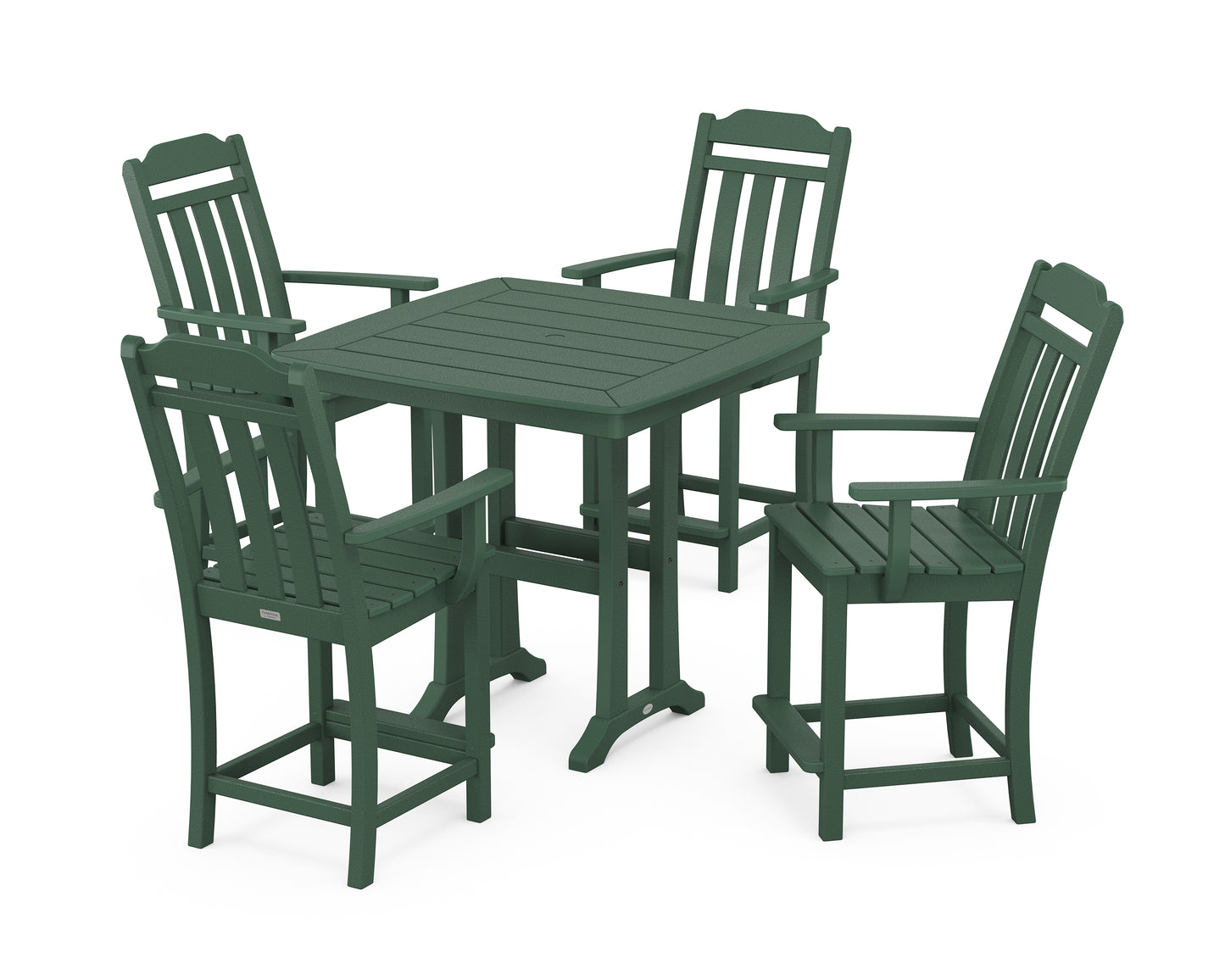 Cottage 5-Piece Counter Set with Trestle Legs