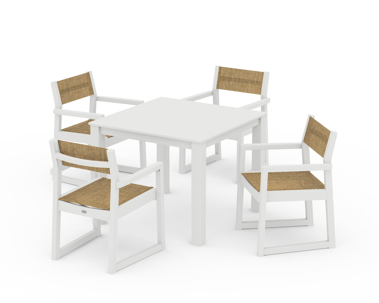 EDGE Sling Arm Chair 5-Piece Parsons Dining Set