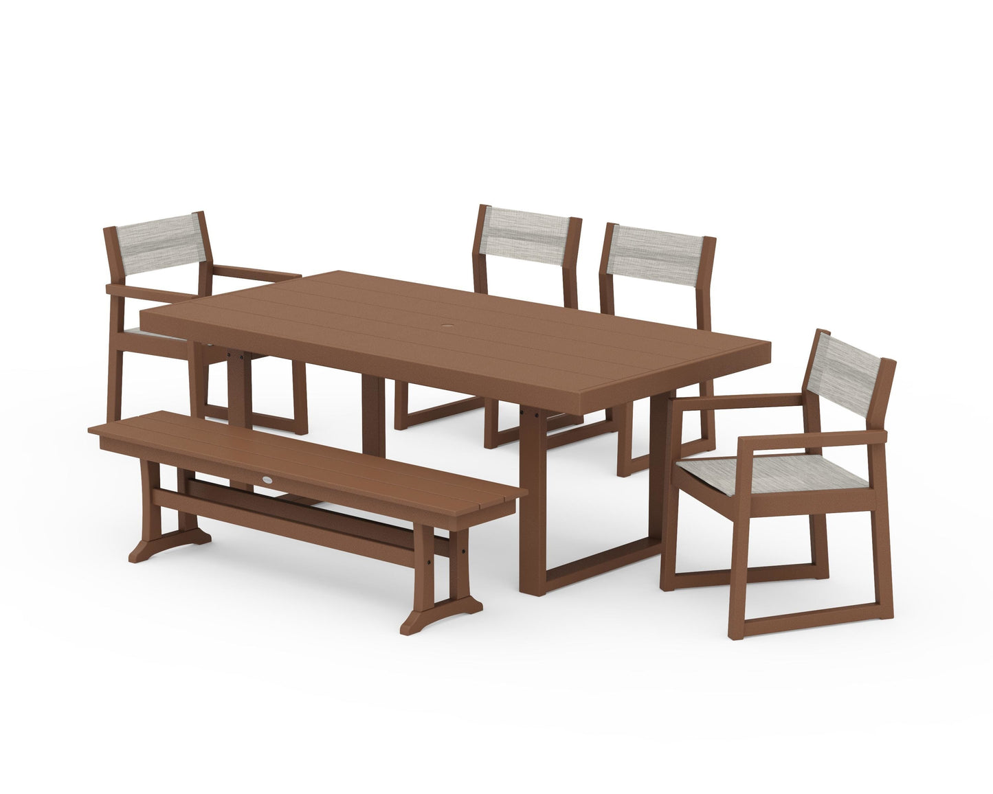 EDGE Sling 6-Piece Dining Set with Bench