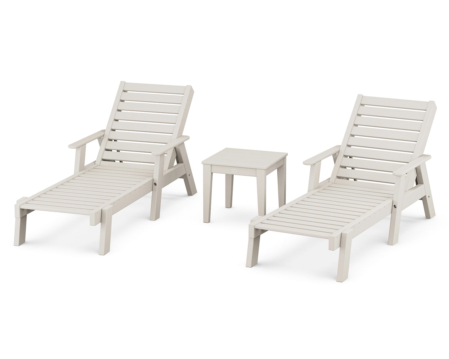 Captain Chaise 3-Piece Set with Arms