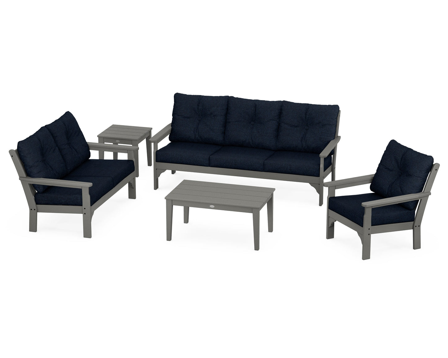 Vineyard 5 Piece Deep Seating Set