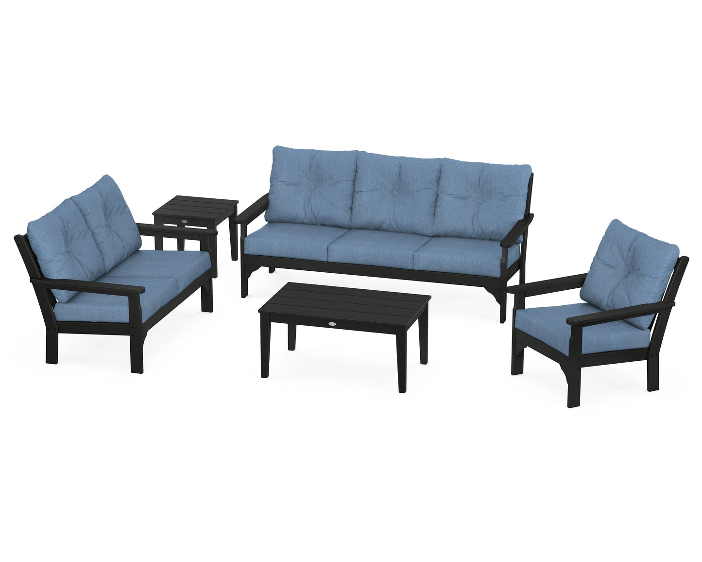 Vineyard 5 Piece Deep Seating Set