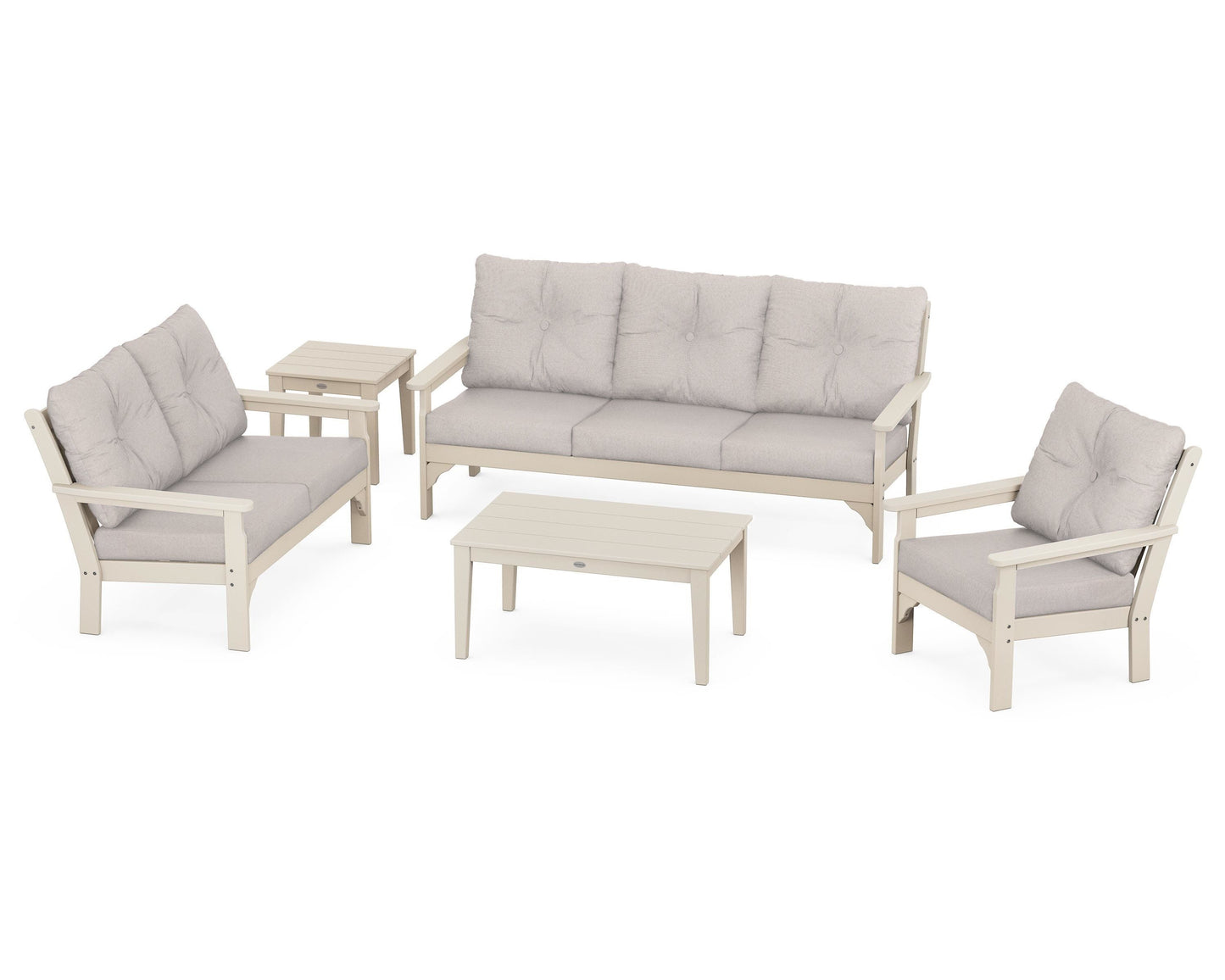 Vineyard 5 Piece Deep Seating Set