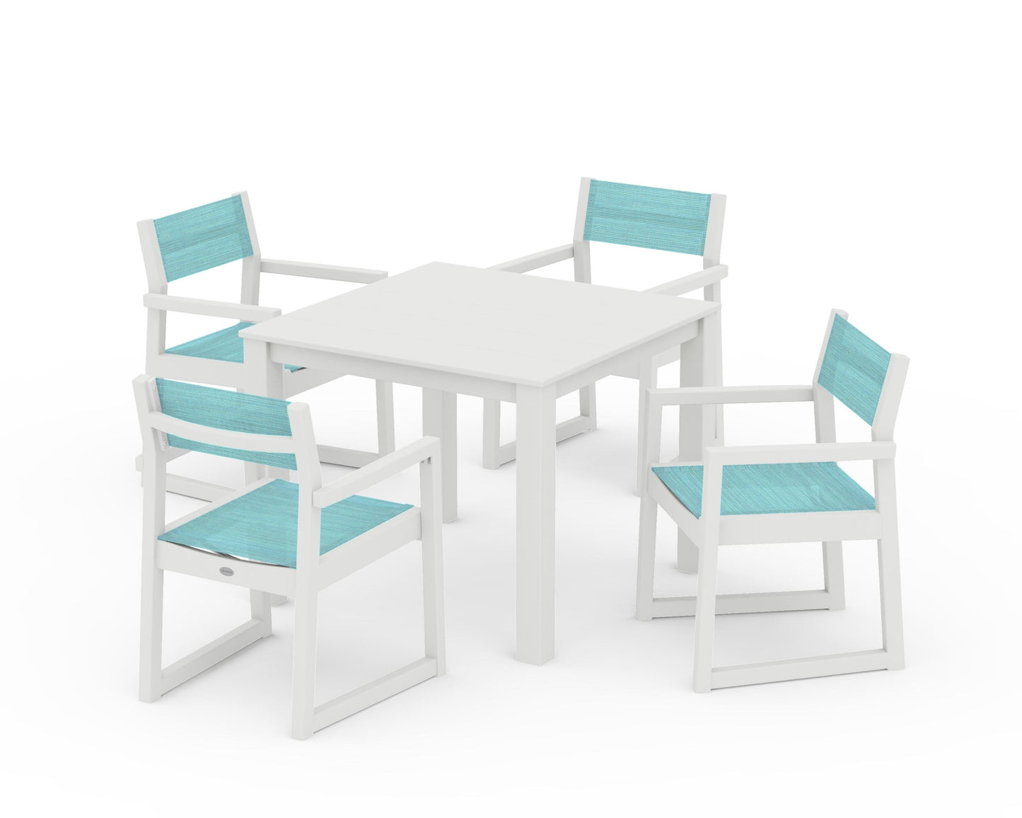 EDGE Sling Arm Chair 5-Piece Parsons Dining Set