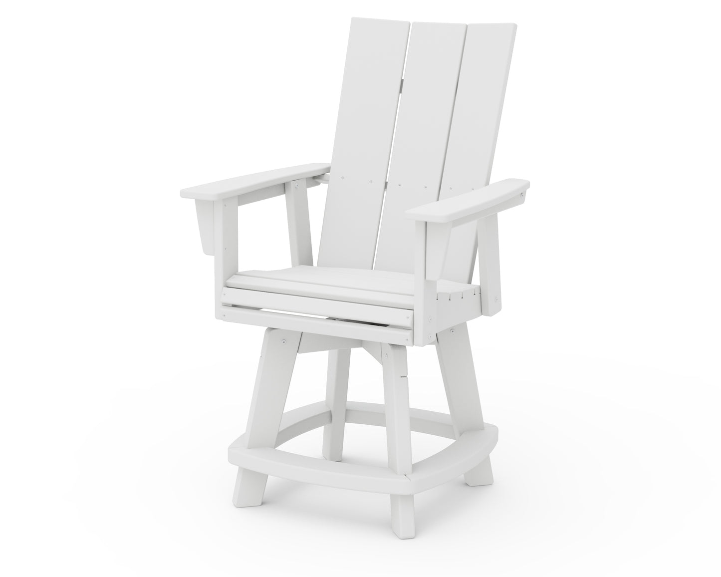 Modern Curveback Adirondack Swivel Counter Chair