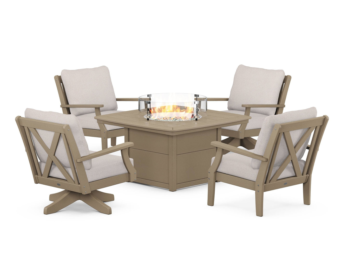 Braxton 5-Piece Deep Seating Set with Fire Table