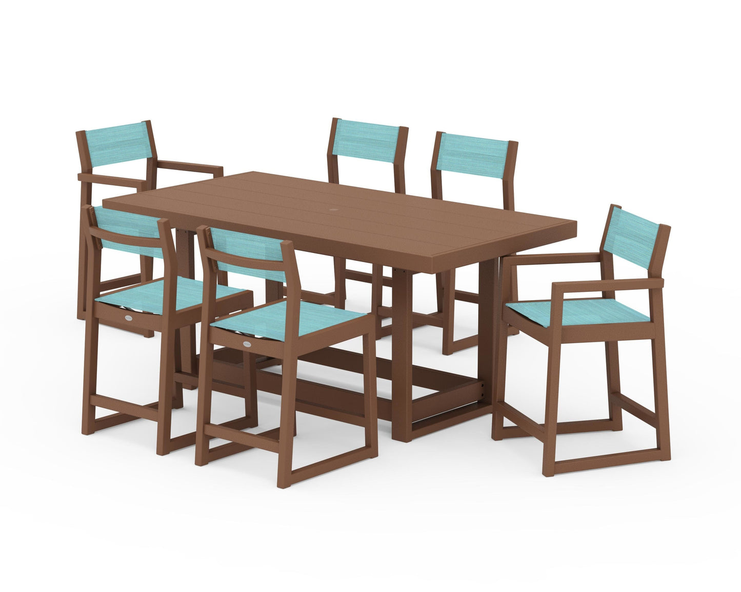 EDGE Sling 7-Piece Counter Table Set