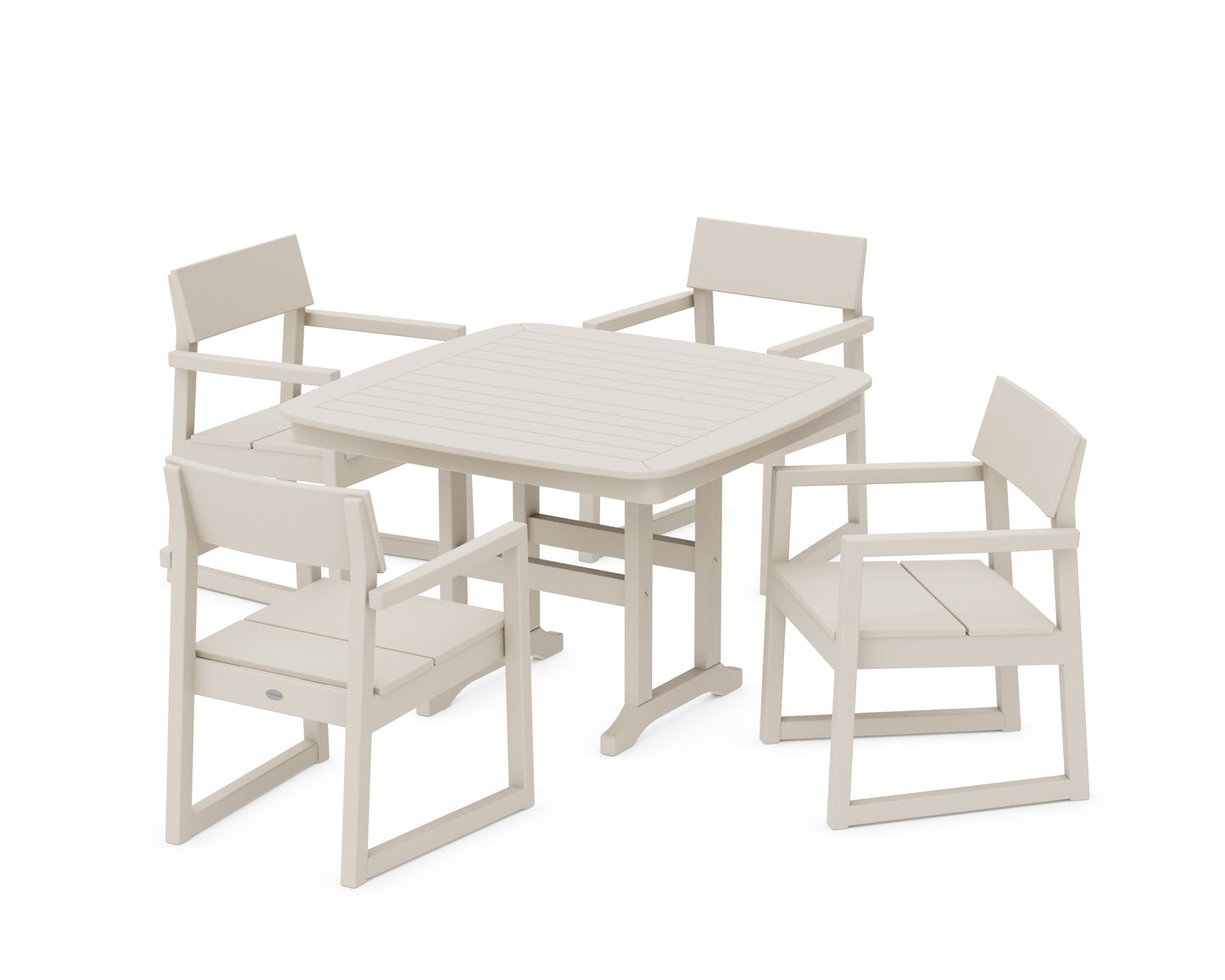 EDGE 5-Piece Dining Set with Trestle Legs