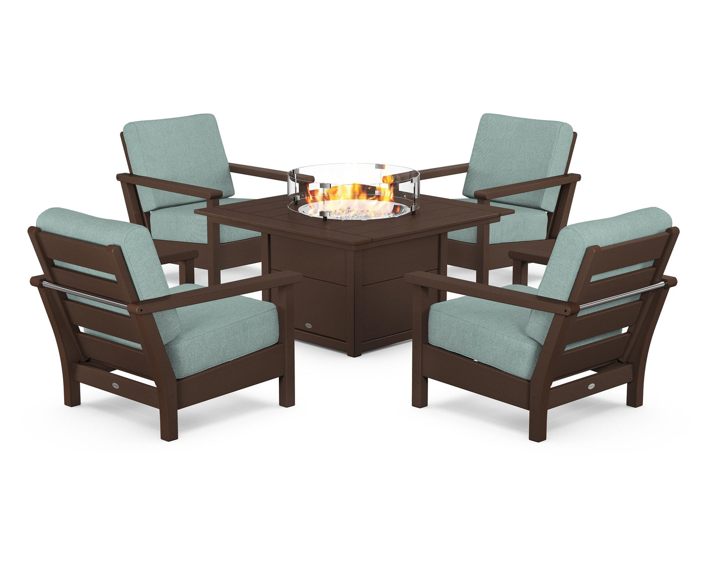 Harbour 5-Piece Conversation Set with Fire Pit Table