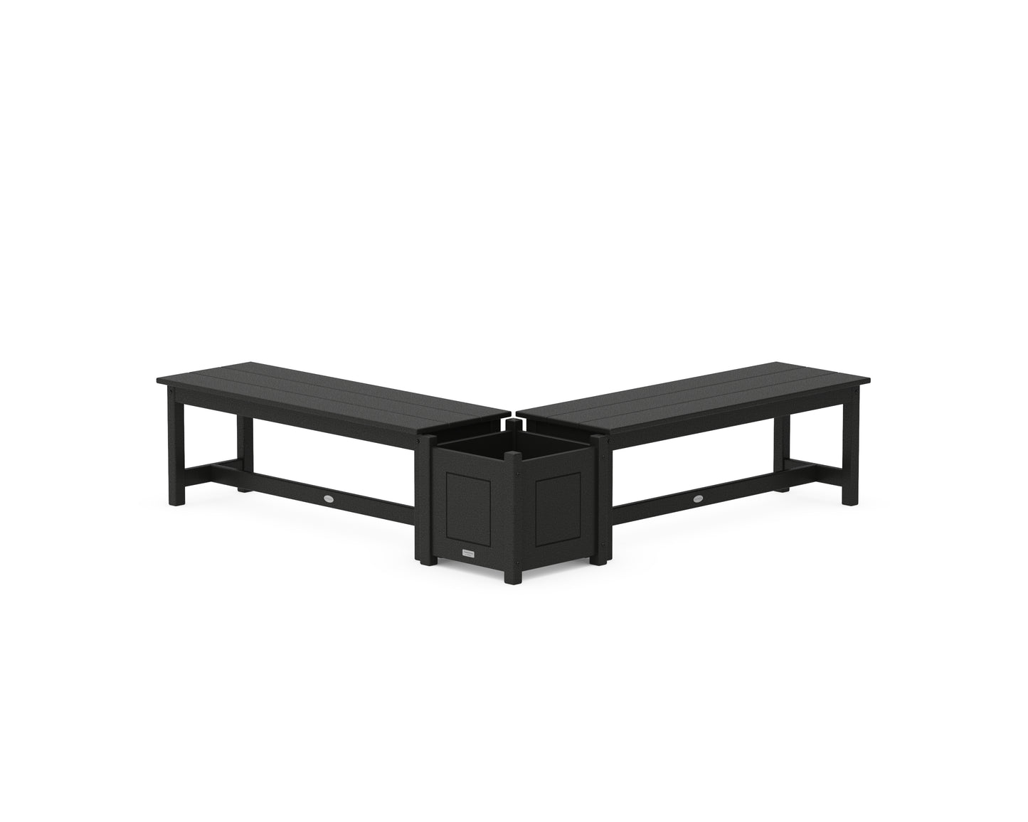 48" Country Living L- Shaped Planter Bench Set