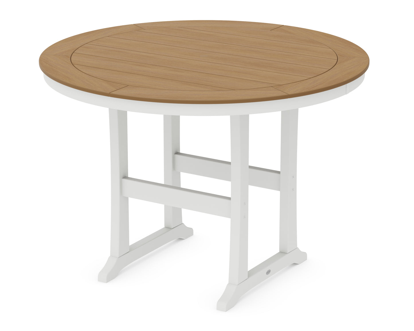 Nautical Trestle 60" Round Bar Table