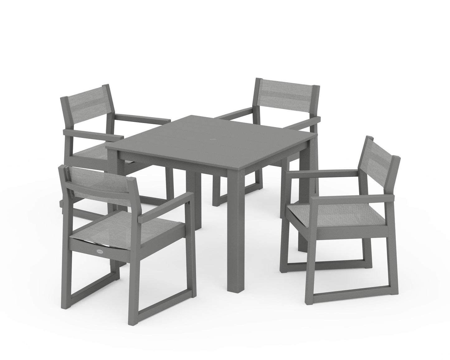 EDGE Sling Arm Chair 5-Piece Parsons Dining Set