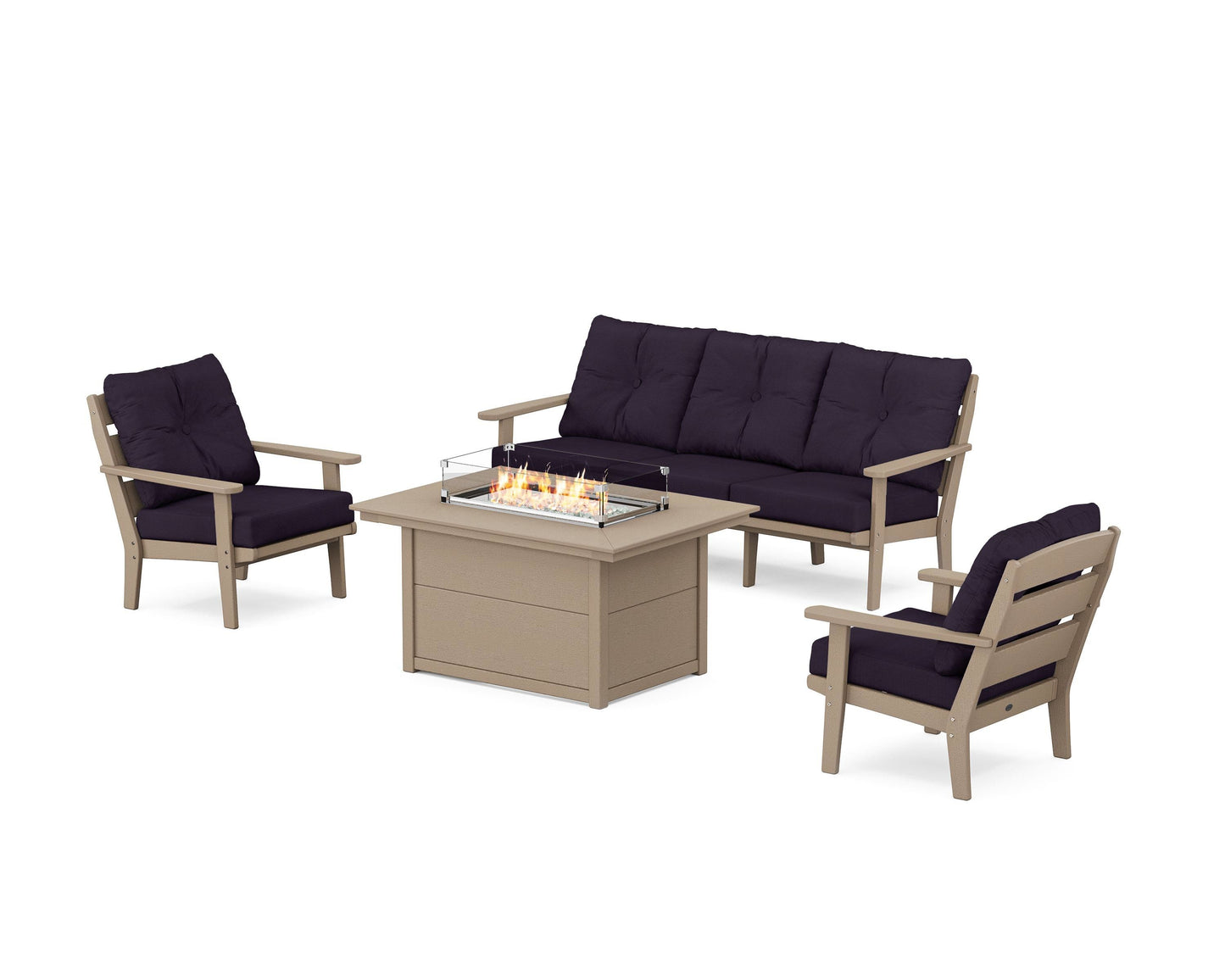 Lakeside Deep Seating Fire Pit Table Set