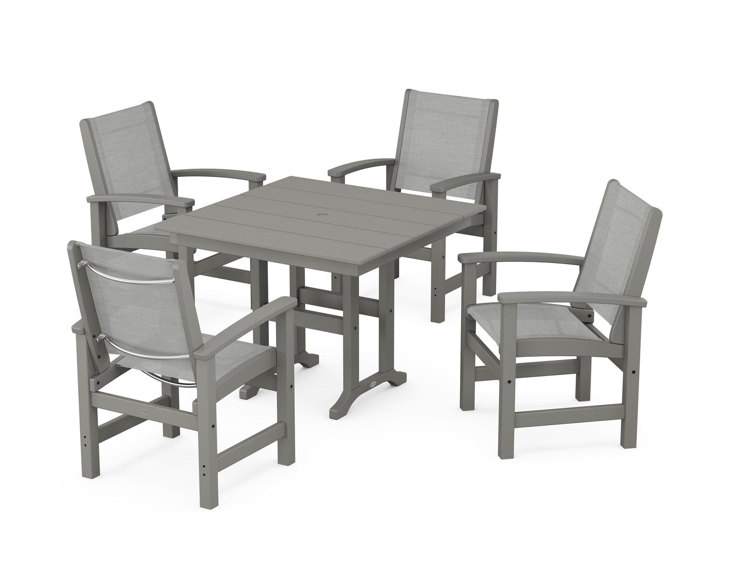 Coastal 5-Piece Farmhouse Dining Set