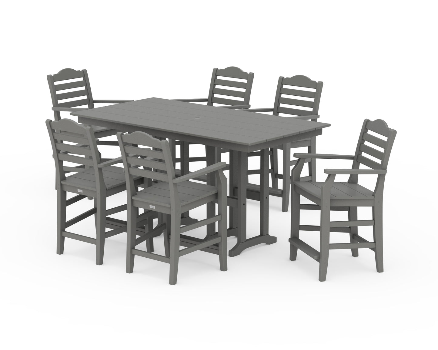 Savannah Arm Chair 7-Piece Farmhouse Counter Set