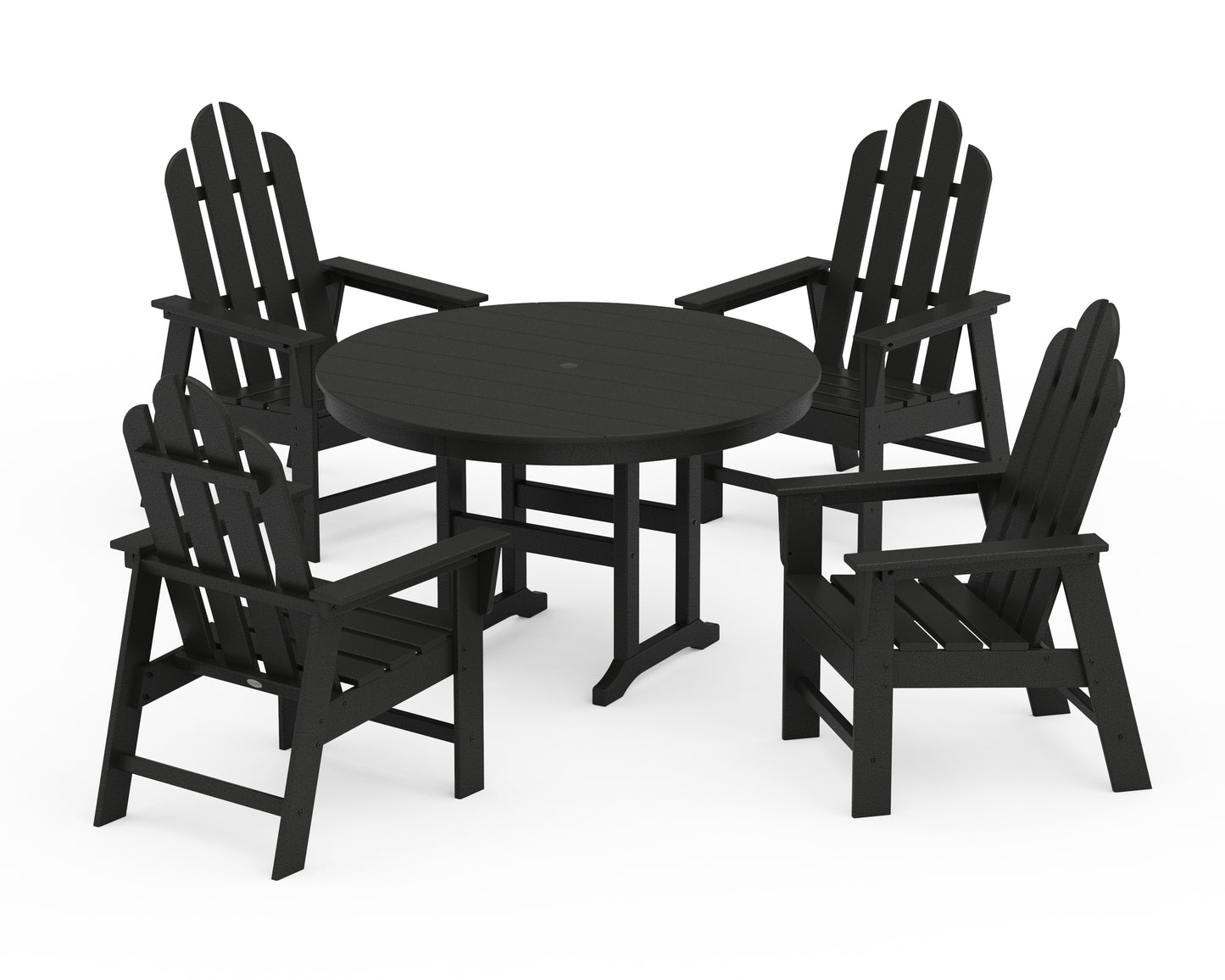 Long Island 5-Piece Round Farmhouse Dining Set