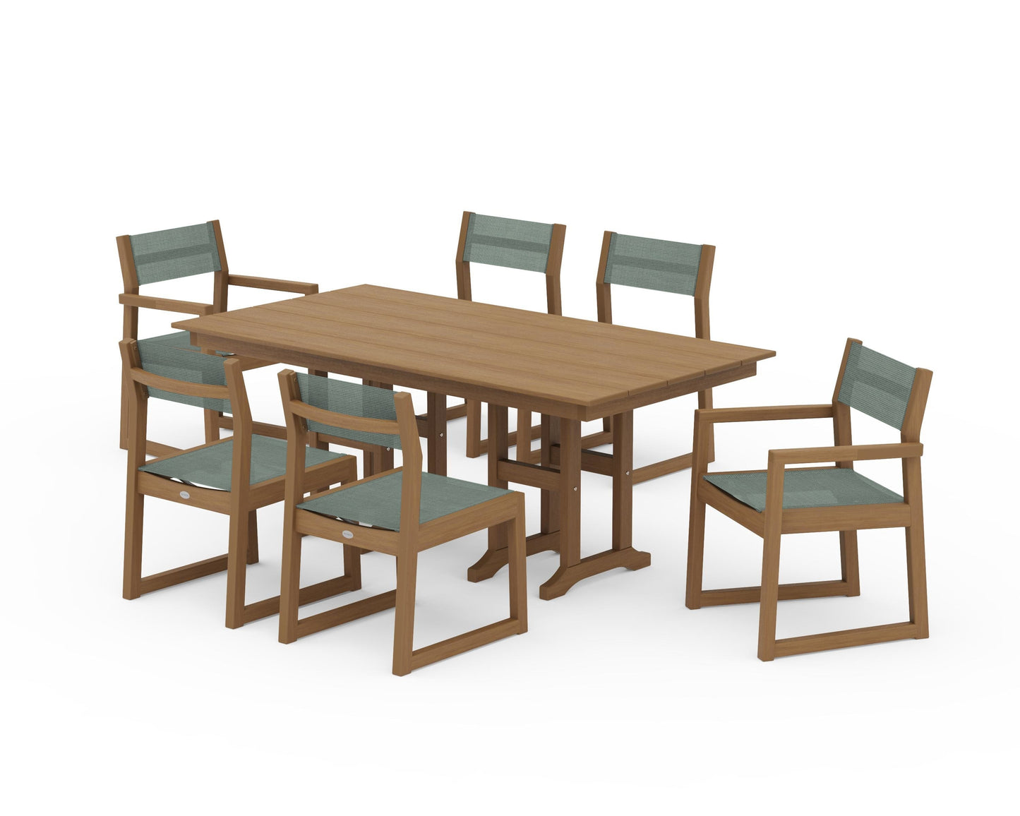 EDGE Sling 7-Piece Farmhouse Dining Set