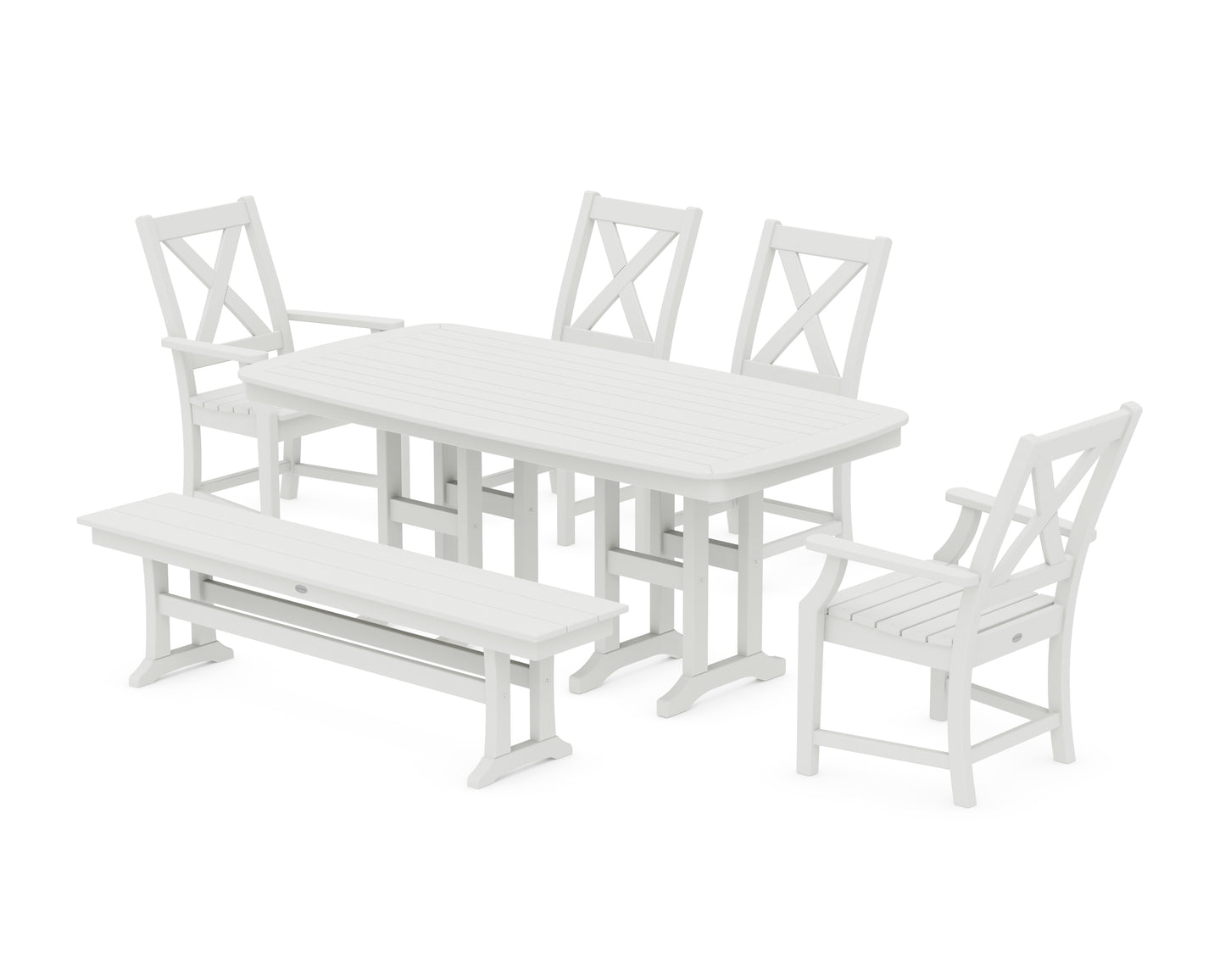 Braxton 6-Piece Dining Set with Bench