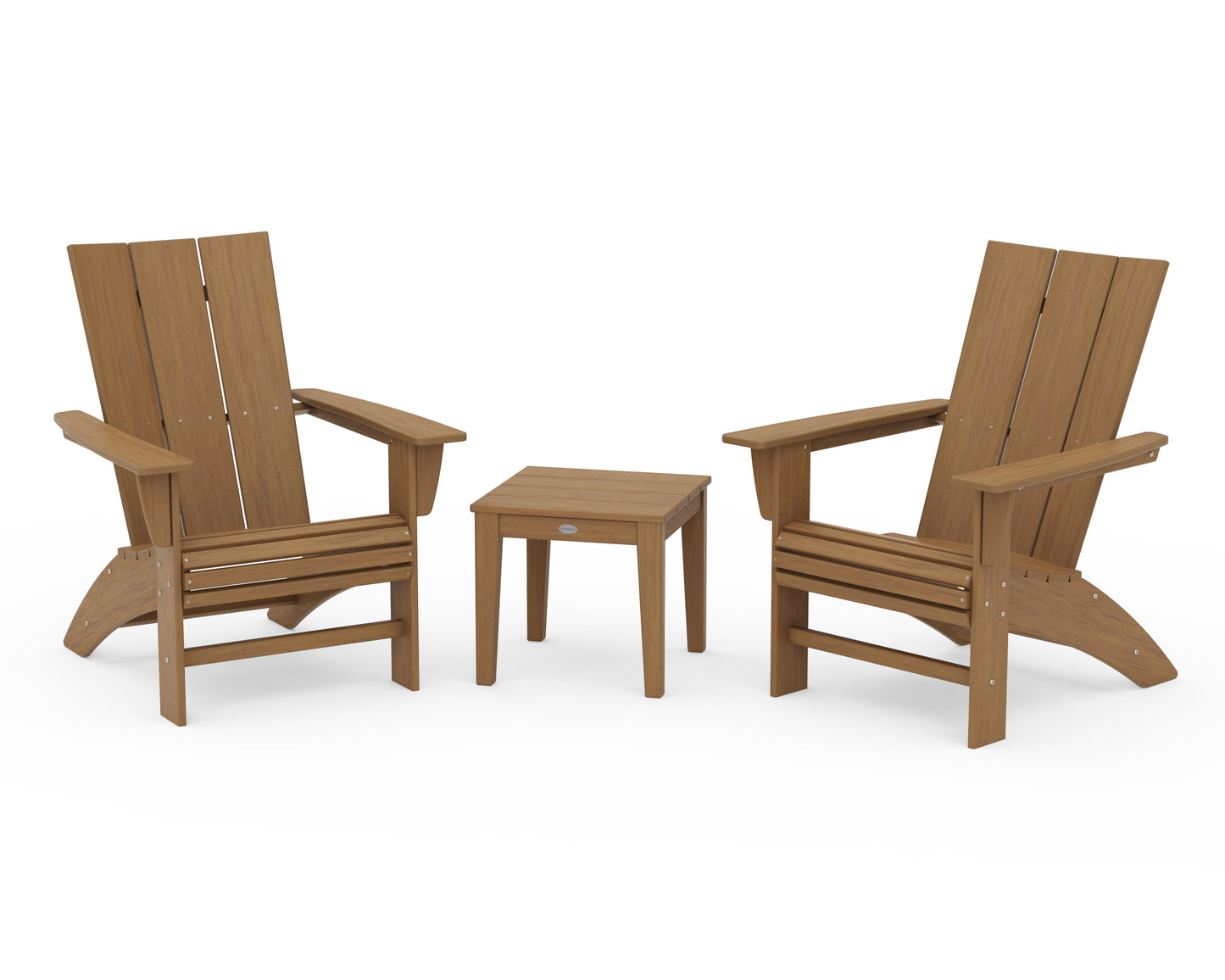 Modern 3-Piece Curveback  Adirondack Set