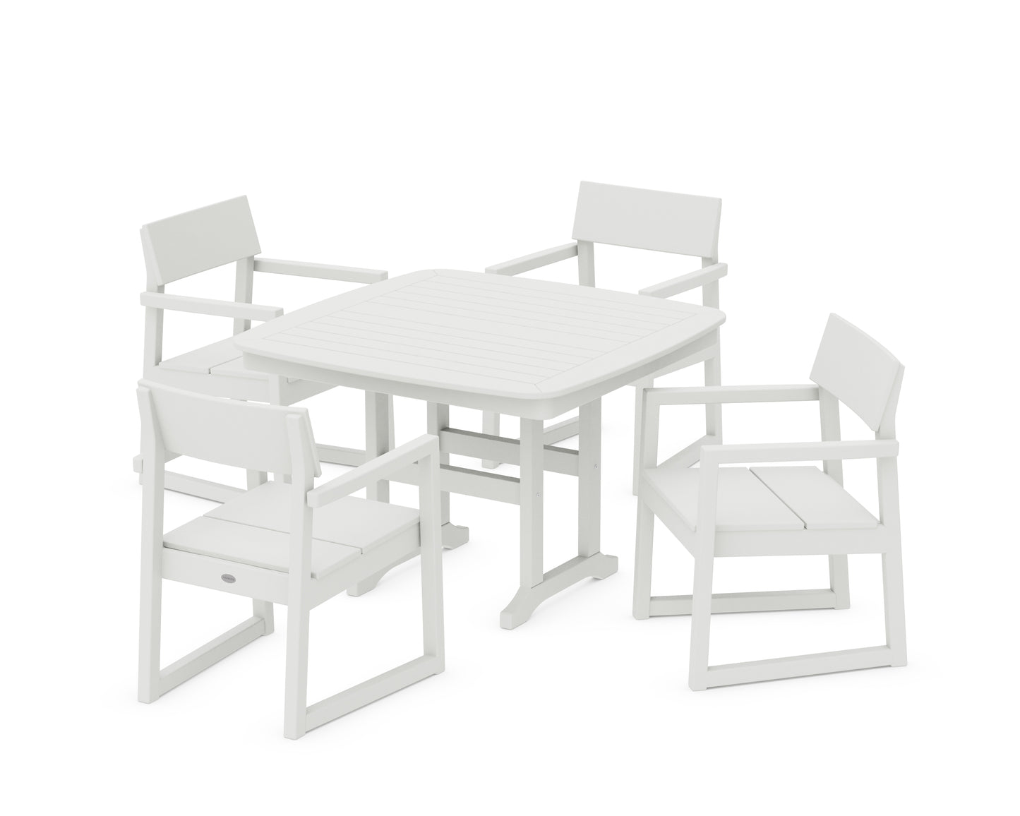 EDGE 5-Piece Dining Set with Trestle Legs