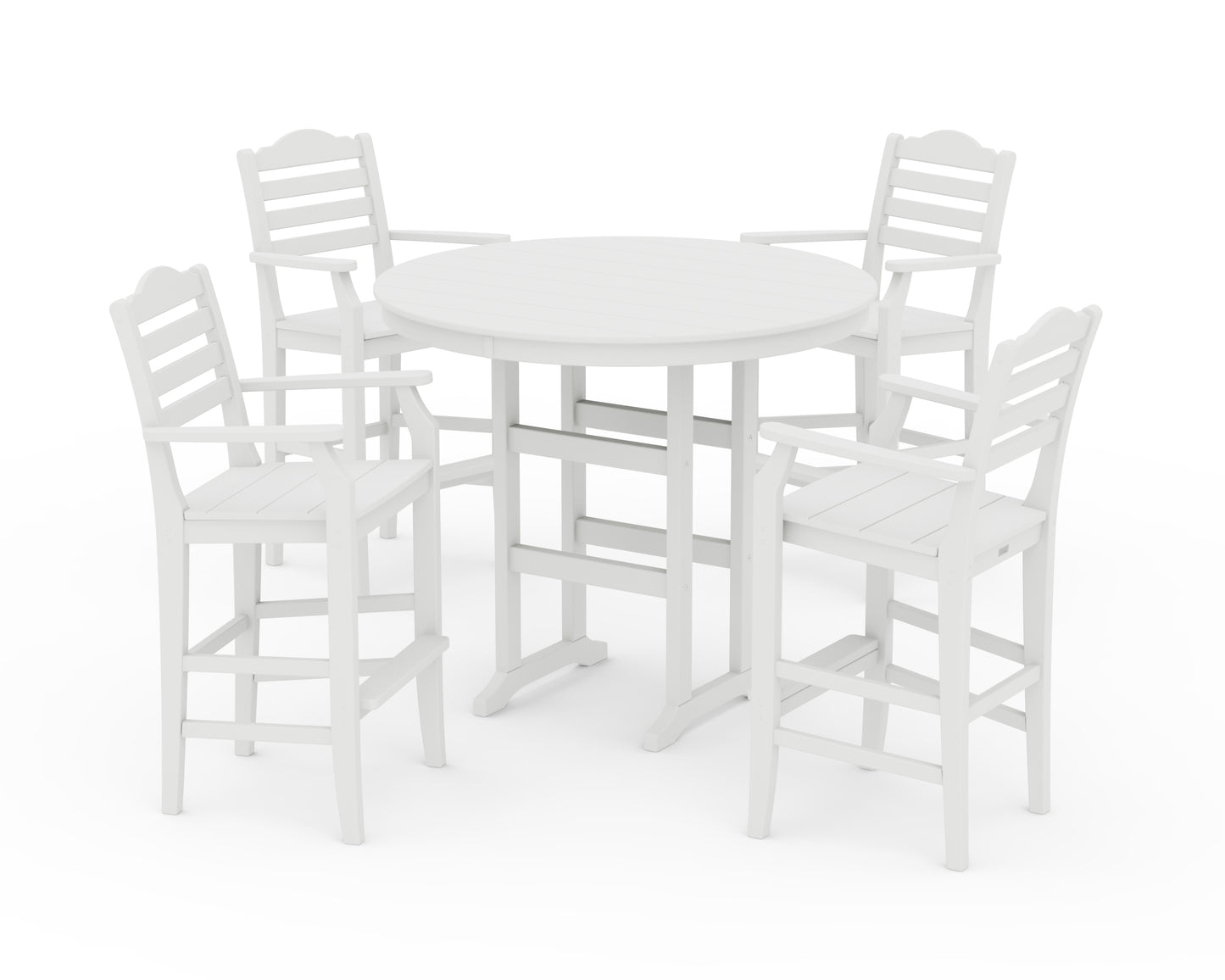 Savannah 5-Piece Round Farmhouse Bar Set